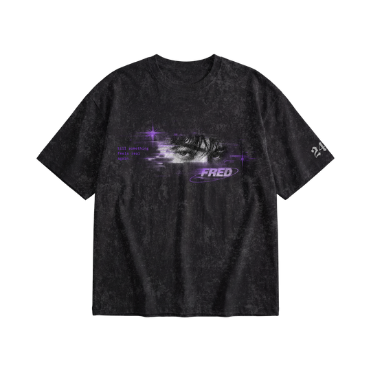 24 Songs Emotional Rave Acid wash T-shirt