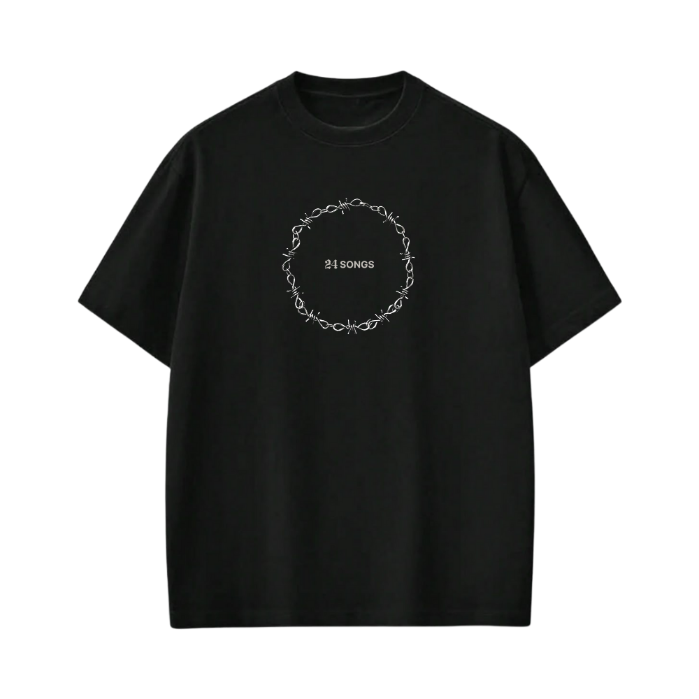 24 Songs I am The Wave Black T-shirt