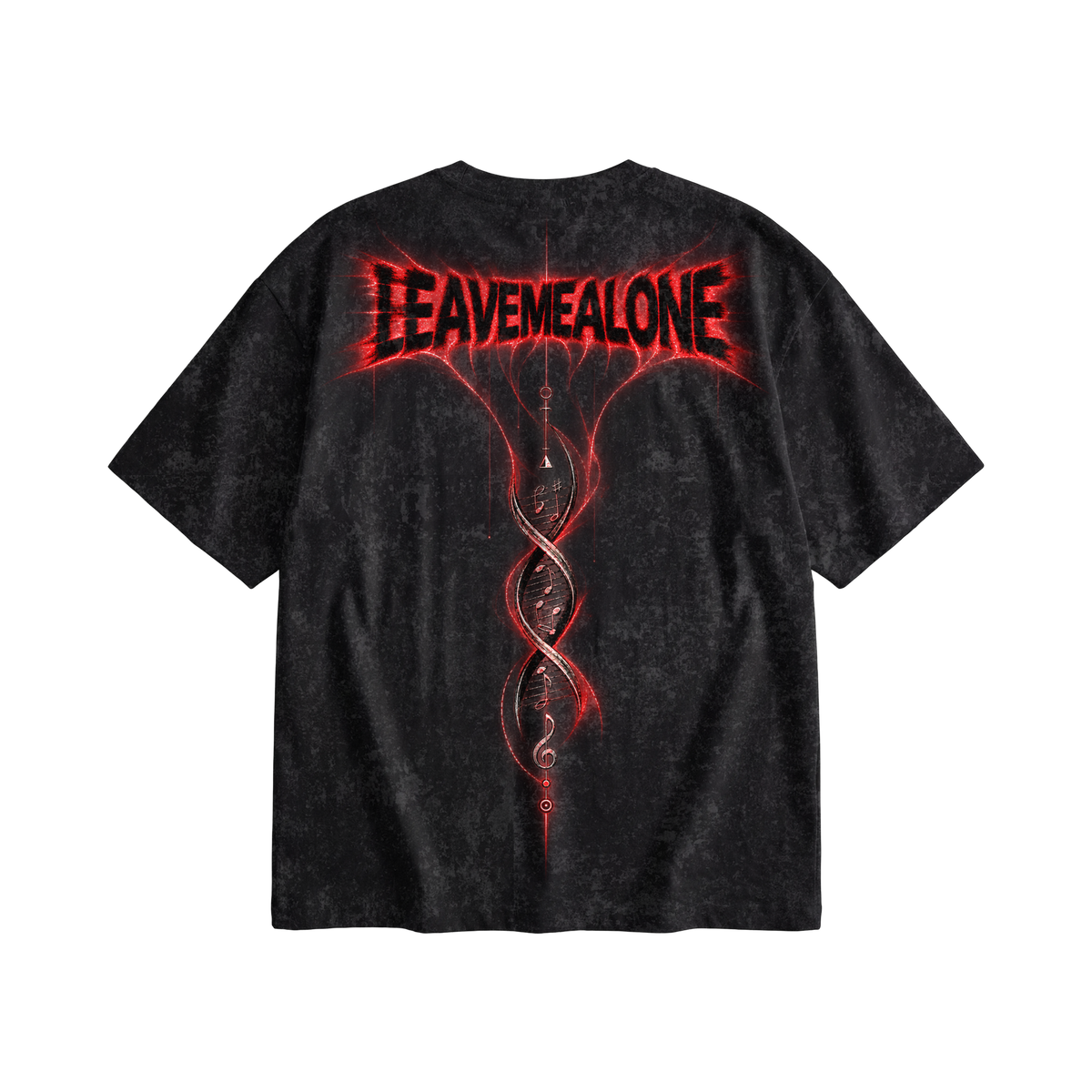 24 Songs Leave Me Alone Acid wash T-shirt