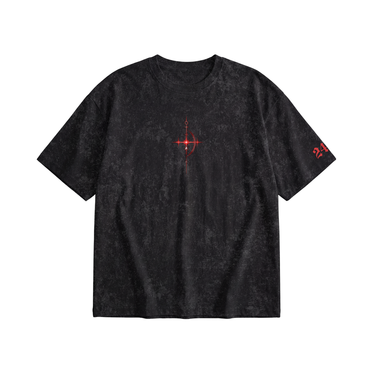 24 Songs Leave Me Alone Acid wash T-shirt