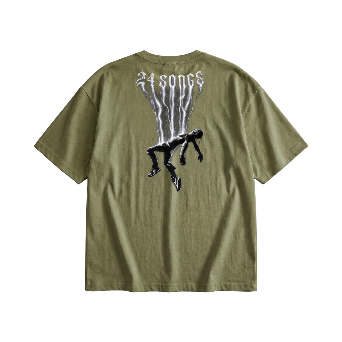 24 Songs Tr4viscott T-shirt in Olive