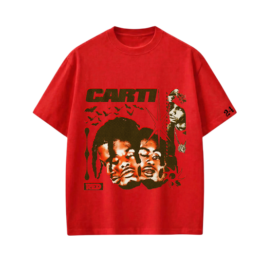 Carti - WAKE UP, FIRST OF THE MONTH (Red) T-shirt