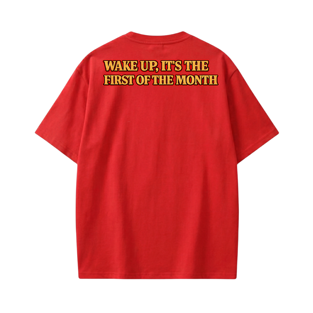 Carti - WAKE UP, FIRST OF THE MONTH (Red) T-shirt
