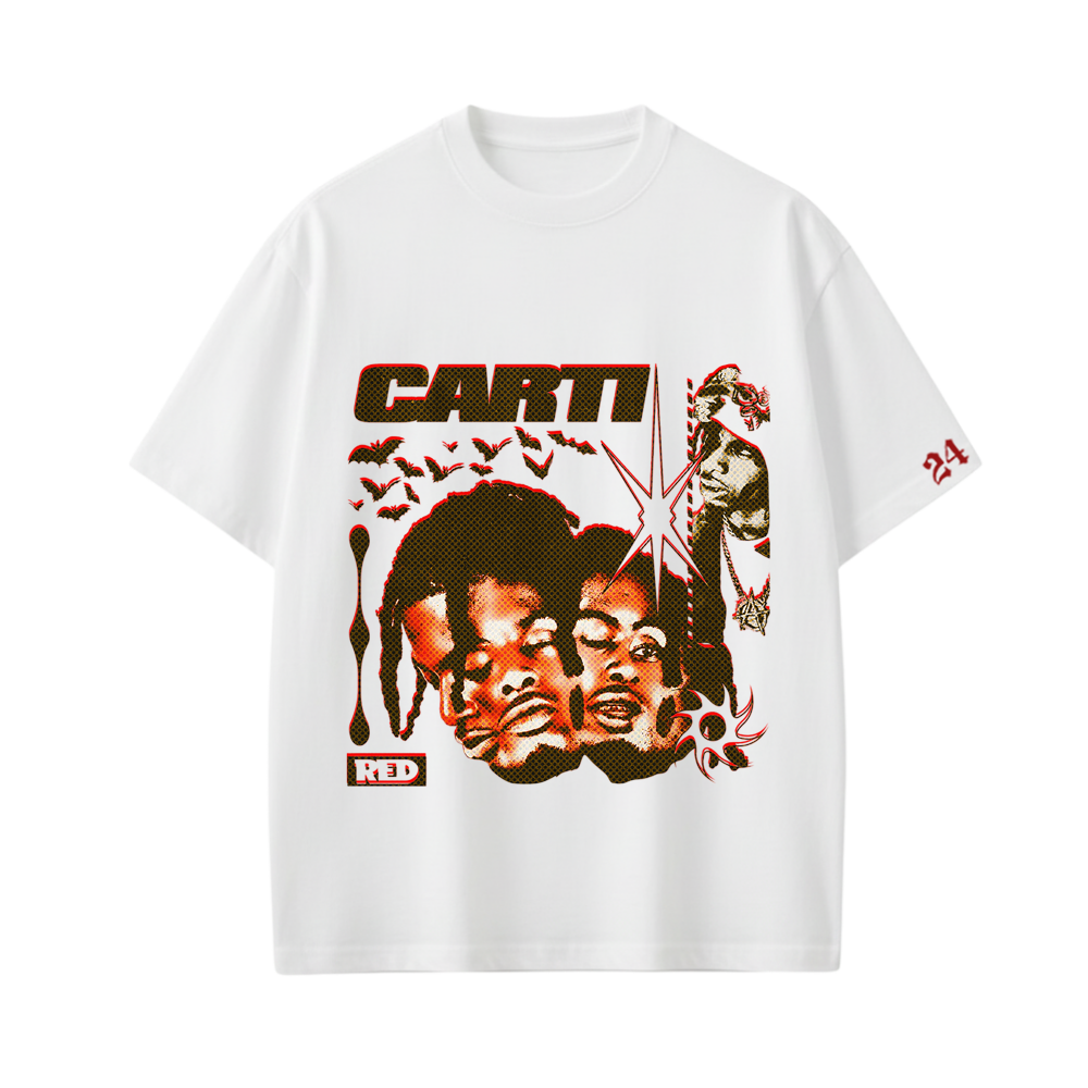 Carti - WAKE UP, FIRST OF THE MONTH (White) T-shirt