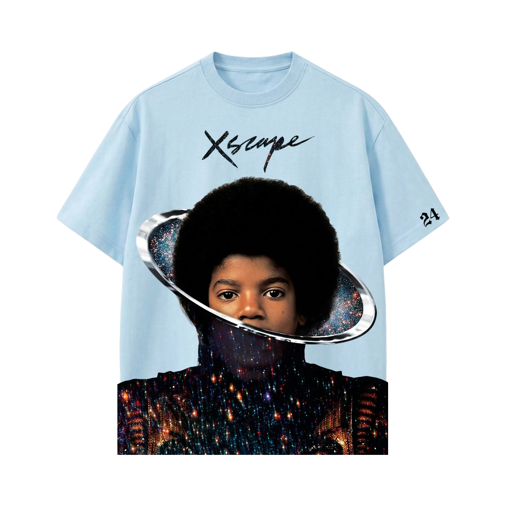 MJ- Lets escape To Chicago T-shirt(Light Blue)