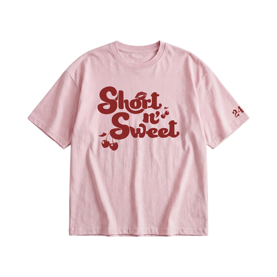 Sabrina - Short n Sweet (Pink) T-shirt