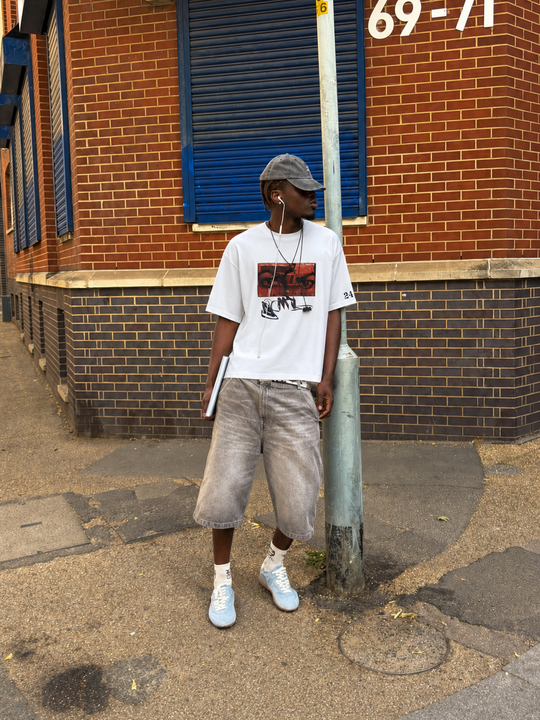 MJ- CASSETTE T-shirt(White)