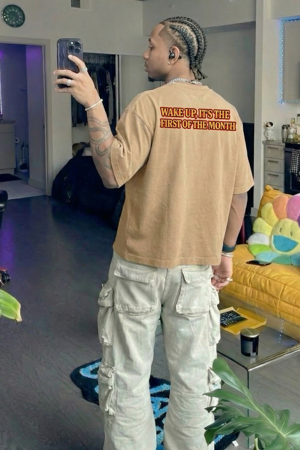 Carti - WAKE UP, FIRST OF THE MONTH (Brown) T-shirt