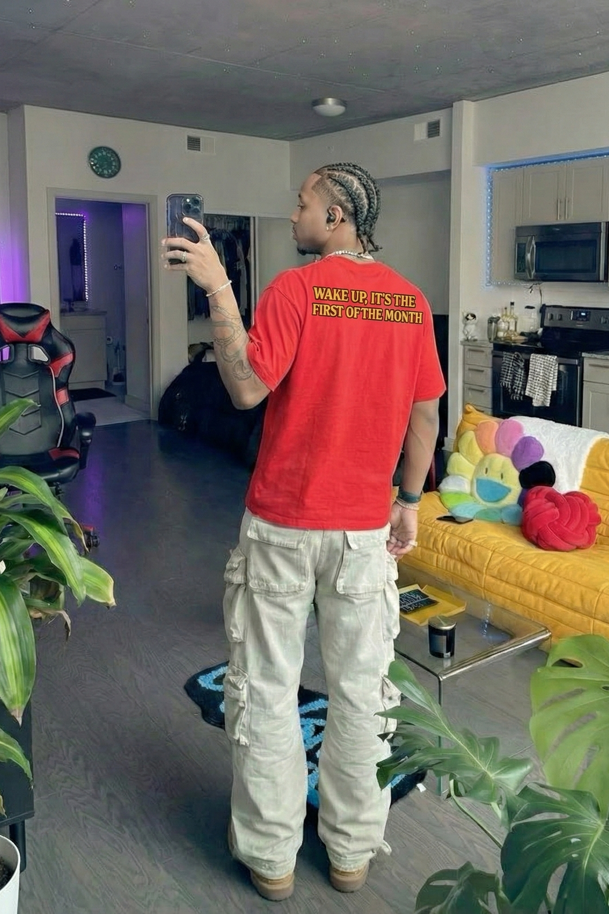 Carti - WAKE UP, FIRST OF THE MONTH (Red) T-shirt
